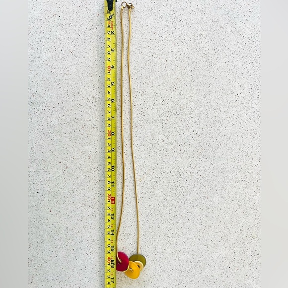 Liz Claiborne 32” long vintage snake chain necklace with round discs - Picture 3 of 5